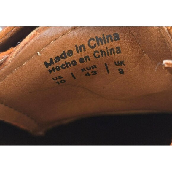 Brown ALDO Mens Monk Strap Leather Shoes Size 10 Cognac JJJ4106 - Picture 14 of 14